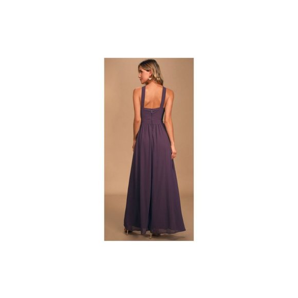 LULUS Air of Romance Dusty Purple Maxi Dress Size XS - Picture 4 of 9
